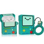 TanMay for Airpods 1&2 Case Cover,3D Cute Fun Funny Cartoon AirPods Soft Silicone Case,Kawaii Fashion Chic Design Skin,Shockproof Cases for Teens Girls Women Boys AirPods 2/1(Green Game)