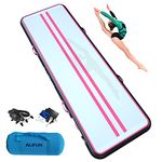 ALIFUN Inflatable Air Tumbling Mat Gymnastics Tumble Mat 6FT 10FT 13FT 16FT 20FT Training Mat Thick 10CM 20CM with Electric Air Pump