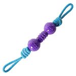 Ministry of Pet M.O.P. Rope Dog Toy, Durable Dog Tug of War Toy, Puppy Training Tug Toy - Medium & Large Dog Breeds, Purple/Blue