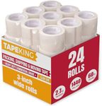 Tape King Clear Packing Tape 3 Inch Wide (Case of 24 Rolls) - 60 Yards Per Refill Roll, (2.7mil Thick) Strong Sealing Adhesive Industrial Depot Tapes for Moving, Packaging, Shipping, Office & Storage