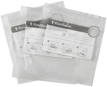 FoodSaver VS0500 35 x 950ml Vacuum Zipper Bags, Clear