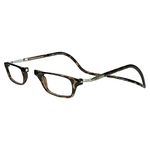 CliC Magnetic Reading Glasses, Computer Readers, Replaceable Lens, Adjustable Temples, Original, (Tortoise, 3.00 Magnification)