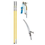 Jameson FG-6PKG-7 FG-Series Manual Pole Saw and Tree Pruner with Two 6-Foot Fiberglass Poles