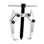 KATSU Two Jaw Gear Bearing Puller 60mm, Carbon Steel Mini 2 Arms Gear Armature Bearing Extractor Puller Removal Hand Tool for Car Motorcycle Auto Reparing 45050702