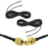 2Pack-33ft SMA Extension Cable SMA Male to SMA Female RF Connector Adapter WiFi Antenna Extension Cable