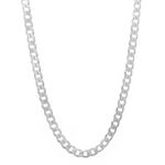 1mm-16mm Solid .925 Sterling Silver Cuban Link Curb Chain Necklace or Bracelet 7-30" for Men Women, Made in Italy, 66.04 cm, Sterling Silver