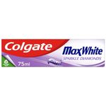 Colgate Max White Sparkle Diamonds Toothpaste 75ml | teeth whitening toothpaste | shines enamel for whiter teeth | longer lasting freshness than regular fluoride toothpaste | fights cavities