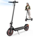 iScooter 2025 Electric Scooter - Up to 37 KM Range & 35 KM/H Top Speed by 500W Motor, 10" Tires Foldable Commuting E Scooter, Lightweight Scooter for Adults with Dual Braking System and Cruise Control