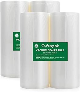 O2frepak 4 Rouleau 28x1500cm Rouleau Sacs Pour Machine Sous Vide Alimentaire,sans BPA et LFGB Sac de Congelation Sous Vide,Compatible Avec n'importe Quelle Scelleuse Sous Vide (le total:6000cm)