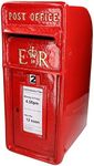 ER Mail Post Mail Letter Box Replica Cast Iron Red Post Office Lockable GB