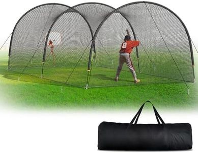 Shopsource Baseball Batting Cage, 22x12x8 Feet Baseball & Softball Hitting cage for Backyard Park, Portable Batting Cage System w/Carrying Bag