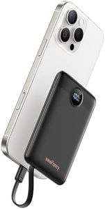 Power Bank for iPhone WeeFancy Mini Powerbank 22.5W Fast Charging Slim USB C Portable Charger Built-in Cables Small Battery Pack 10000mAh Travel Essential Charger for iPhone Samsung Google LG, etc