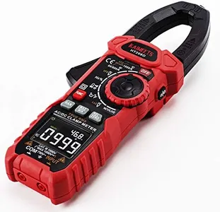 KAIWEETS HT208D Inrush Clamp Meter 1000A True RMS AC/DC Current Amp Meter, VFD, LOZ Mode, 6000 Counts, Measures Current Voltage Temperature Capacitance Resistance Diodes Continuity Duty-Cycle