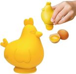 Chefclub Kids - Egg Separator, Chicken Shape, Egg White Separator, Raw Eggs - Mess-Free & Food Grade Silicone, Kitchen Cooking, Kitchen Gadgets Unique Baking Tools (Yellow) - Practical Holiday Gift