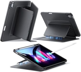 ESR for iPad Air 13 Inch Case M3/M2 (2025/2024), Vertical Stand Cover, Multi Stand Angles, Ultra-Stable Case for iPad Air 13 with Pencil Holder, Flip Series, Black