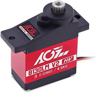 AGFRC Sub-Micro Servo Motor - Upgrade Metal Case Titanium Gear 4.5kg HV Mini Servo for 1/14 1/18 1/24 RC Cars Planes (B13DLM V2)