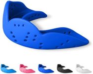 SISU Aero Small Mouthguard, Royal Blue - 1.6mm Thin - Custom-Molded Fit - Slim Design - Remoldable Up to 20 Times - for Team Sports - Non Toxic