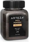 Arteza Mica Powder for Epoxy Resin, Brilliant Silver A756, 2 oz Bottle, Art Supplies for Candle Making & DIY Crafts