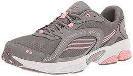 Ryka womens Ultimate Running Shoe, Frost Grey/English Rose/Chrome Silver, 8.5 US