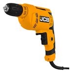 JCB PROFESSIONAL 450W, 10 mm Electric Drill Machine with 2 Direction Mode | 3300 Variable Speed, Lock On Switch and Keyless Locking Chuck | JCB Drill machine for home use, Professional use,