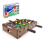 Power Play | Table Top Football Game, Wooden Outdoor Indoor Game for Kids and Adults, Small 20Inch