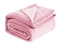 VAS COLLECTIONS Premium Plush Summer Single Bed Dohar/AC Blanket | 200 GSM Reversible Lightweight Cozy Soft for Bed, Sofa, Couch, Travel & Camping| 225x150 cm - Pink