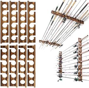 Ghosthorn Holds Up to 24 Rods Fishing Pole Rod Racks Wall or Ceiling Mounted Fishing Pole Rod Holders for Garage Storage Organizer Fishing Gear Equipment for Men Women
