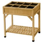 VegTrug 8 Pocket Herb Planter Natural, 78x58x80 cm