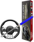 Tevlaphee Steering Wheel Lock, Steering Lock, Car Steering Wheel Lock, Vehicle Anti-Theft Lock, Adjustable, Universal Fit, Heavy Duty(Blue)