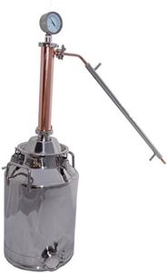 Affordable Distillery Equipment, LLC 13 Gallon Moonshine Still with 3" Copper & Stainless Whiskey Column