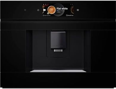Bosch CTL7181B0, Serie 8 Smarter Einbau-Kaffeevollautomat, 45,5 x 59,4 cm, TFT-Touchscreen, Sehr leises Ceram Drive Mahlwerk, autoMilk Clean Selbstreinigung, 2,4 L Wassertank, Schwarz