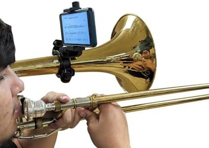 Gripophone Low Brass Lyre - Secure Phone Mount for Trombone, Mellophone, Flugelhorn & More | Made in USA | 1.5"-2" Clamp | LB100