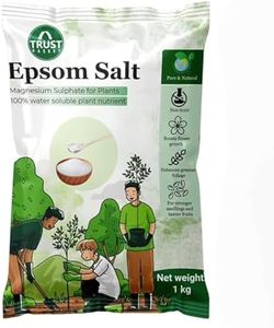 TrustBasket Epsom Salt for plants (1 KG) | Contains Magnesium Sulfur | Water Soluble Plant Fertilizer | Prevents yellowing of leaves | Plant growth supplement