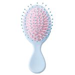 Mini Travel Detangler Brush Anti-Static Hair Brush Small Oval Wet Brush Wet And Dry Hair Tangled Hair Brush for Most Hair Types Glide Through Tangles with Ease