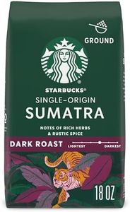 Starbucks Ground Coffee, Dark Roast Coffee, Sumatra, 100% Arabica, 1 bag (18 oz)