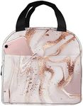 Lunch Bag Insulated Box Marble Pain