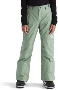 The North Face Girls' Freedom Insulated Pant | Waterproof Snow Pants for Ski & Snowboard, Ankle Gaiters, Adjustable Waist, Secure Zip Pockets, Slate Moss, Medium