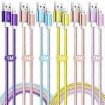 iPhone Charger Cable, 6pack (3/3/6/6/6/10ft) iPhone Charger Cord, MFi Certified Lightning Cable, Nylon Braided iPhone Charging Cable USB Apple Charger Cable for iPhone 14 13 12 11 Pro Max XS XR X 8 7 6 iPad iPod