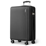 LUGG 28inch Vacay Suitcase ABS Luggage with TSA Indent Lock, Aluminium Trolley Handle, 360° Spinner Wheels, Water-Resistant & Durable Material - Airline Compatible (75 x 30 x 49cm)