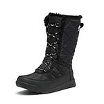 Sorel Whitney 2 Tall Lace Waterproof Women's Winter Boots, Black (Black), 5.5 UK