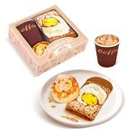 Funny Breakfast Socks Box for Men Women Teen Boys-Coffee Lovers Gift Novelty Fun Food Cool Crazy Socks-Easter Fathers Day Birthday Gifts Ideas for Dad Husband Christmas Stocking Stuffers-3 pairs