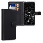 kwmobile Case Compatible with Samsung Galaxy Xcover Pro - Wallet Case PU Leather Phone Cover with Card Holder Slots - Black