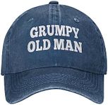 FLALORI Grumpy Old Man Hat Women Dad Hats Trendy Cap, Navy Blue, One Size