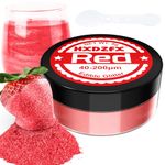 Red Edible Glitter - 100% Edible Glitter for Drinks, Cake Decorations, Chocolates, Muffins, Cocktail, Candy, Cream, etc Red Food Colouring Powder(8g)