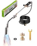 ETOOLAB Propane Torch Weed Burner - 1,800,000 BTU High Output Weed Torch with 9.8FT Hose and Self Igniter for Weeding,Flame Burner, Roof Asphalt, Melting Ice Snow,Road Paint Removing