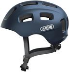 ABUS Youn-I 2.0 bike helmet - with light for children, teenagers and young adults - for girls and boys - blue, size M