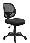 Nicer Furniture® Mid-Back Black Mesh Computer Chair Task Desk Chair Ergonomic Office Chair Without Arms