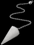 AWARDSEN Pendulum Crystal Natural Clear Quartz Crystal Pendulums for Dowsing Spiritual Hexagonal Pointed for Reiki Witchcraft Supplies Divination Tools