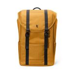 tomtoc 22L Flap Laptop Backpack, Lightweight, Water-Resistant Casual Daypack, Yellow, 22L, Rucksack Backpacks