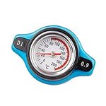 FAVOMOTO Temperature Gauge for Car Radiator Cap Covers Hpa Tank Truck Water Radiator Cap Termometer Car Thermostatic Watch Water Tank Big Head Temperature Gauge Universal Pressure Cap